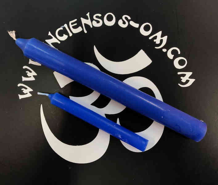 Vela Bujía Azul 10 cm